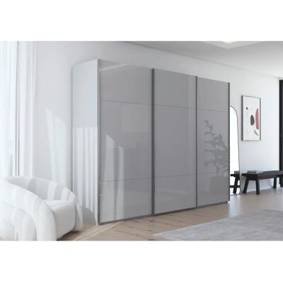 rauch ORANGE - CONTIDO - Seidengrau Glas - Kleiderschrank rauch ORANGE - CONTIDO - Seidengrau Glas - Kleiderschrank