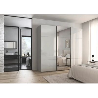 rauch ORANGE - CONTIDO - Seidengrau - Glas - Kleiderschrank rauch ORANGE - CONTIDO - Seidengrau - Glas - Kleiderschrank