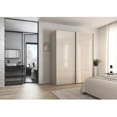 Rauch Orange - CONTIDO - Beige Glas Champagne - Kleiderschrank Rauch Orange - CONTIDO - Beige Glas Champagne - Kleiderschrank