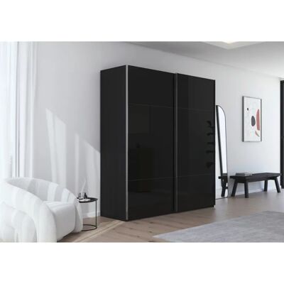 rauch ORANGE - CONTIDO - Schwarz/Glas Schwarz - Wardrobe rauch ORANGE - CONTIDO - Schwarz/Glas Schwarz - Wardrobe