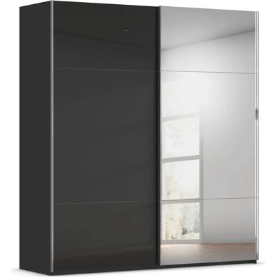 Rauch - Contido - Schwarz-Glas - 201x223x68 cm - Kleiderschrank Rauch - Contido - Schwarz-Glas - 201x223x68 cm - Kleiderschrank