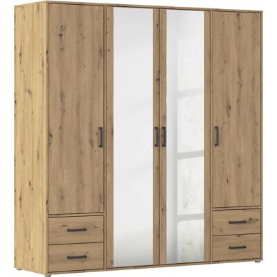 RAUCH - Voyager - Oak Artisan - Graumetallic - Wardrobe RAUCH - Voyager - Oak Artisan - Graumetallic - Wardrobe