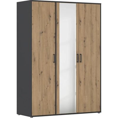 rauch BLUE - Voyager - Graumetallic/Eiche Artisan - 140x194x53 - Wardrobe rauch BLUE - Voyager - Graumetallic/Eiche Artisan - 140x194x53 - Wardrobe
