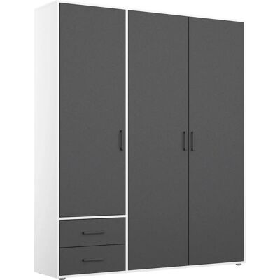 Rauch - VOYAGER - Alpinweiß/Graumetallic - Kleiderschrank Rauch - VOYAGER - Alpinweiß/Graumetallic - Kleiderschrank