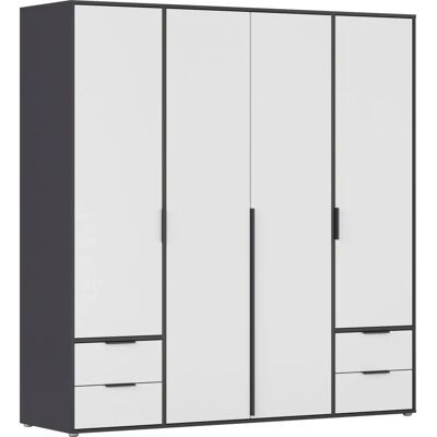 RAUCH - NAGATA - Graumetallic - Alpinweiß - Wardrobe RAUCH - NAGATA - Graumetallic - Alpinweiß - Wardrobe