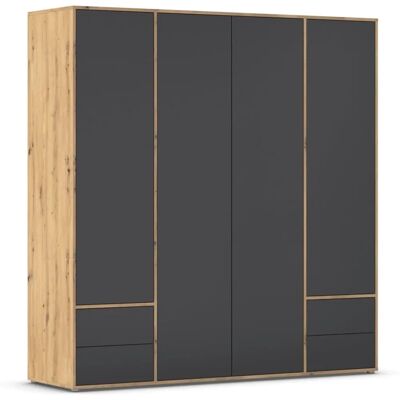 rauch BLUE - NABILA - Eiche Artisan - Graumetallic - Kleiderschrank rauch BLUE - NABILA - Eiche Artisan - Graumetallic - Kleiderschrank