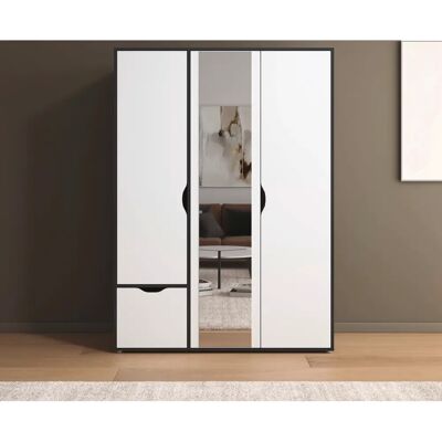 RAUCH - NARAI - Graumetallic/Alpinweiß - 3-türig 1-Schublade - Wardrobe RAUCH - NARAI - Graumetallic/Alpinweiß - 3-türig 1-Schublade - Wardrobe