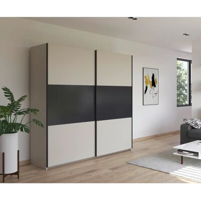Rauch Neo - Beige Champagne - Graumetallic - Kleiderschrank Rauch Neo - Beige Champagne - Graumetallic - Kleiderschrank