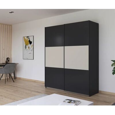 rauch BLUE - Neo - Graumetallic/Beige - 175 cm - Wardrobe rauch BLUE - Neo - Graumetallic/Beige - 175 cm - Wardrobe