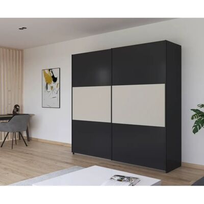 rauch BLUE Neo - Graumetallic/Beige - 218 cm - Schwebetürenschrank rauch BLUE Neo - Graumetallic/Beige - 218 cm - Schwebetürenschrank