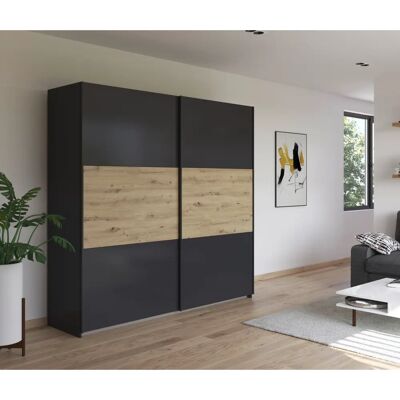 Rauch - Neo - Graumetallic/Eiche Artisan - Wardrobe Rauch - Neo - Graumetallic/Eiche Artisan - Wardrobe