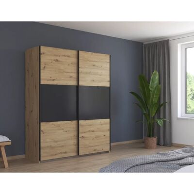 rauch BLUE Neo - Eiche Artisan - Graumetallic - Kleiderschrank rauch BLUE Neo - Eiche Artisan - Graumetallic - Kleiderschrank
