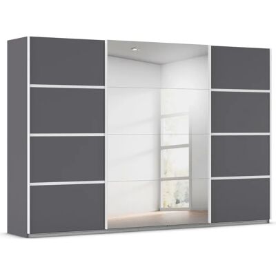 RAUCH - OTTO ́s Choice Garderobe Schrank - 315 cm W - Graumetallic - Wardrobe RAUCH - OTTO ́s Choice Garderobe Schrank - 315 cm W - Graumetallic - Wardrobe