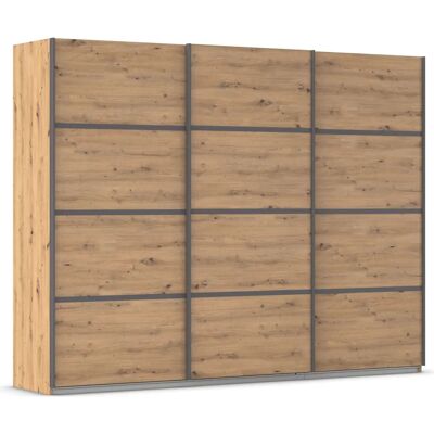 Rauch Orange Möbel - OTTO's Choice Garderobe - Eiche Artisan - Grey Metallic - Schwebetürenschrank Rauch Orange Möbel - OTTO's Choice Garderobe - Eiche Artisan - Grey Metallic - Schwebetürenschrank