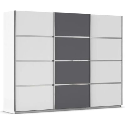 RAUCH - Avola - Alpinweiß/Graumetallic - 271x210x62 - Schwebetürenschrank RAUCH - Avola - Alpinweiß/Graumetallic - 271x210x62 - Schwebetürenschrank