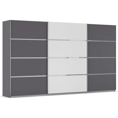 rauch ORANGE – MÖBEL OTTO's Choice Garderobe Schwebetürenschrank Grau/Alpinweiß 360x210x62 - Kleiderschrank rauch ORANGE – MÖBEL OTTO's Choice Garderobe Schwebetürenschrank Grau/Alpinweiß 360x210x62 - Kleiderschrank