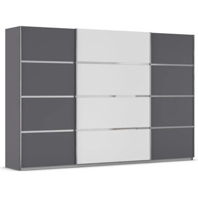rauch ORANGE – MÖBEL - OTTO ́s Choice Garderobe - Grau-Metallic/Alpinweiß - Schwebetürenschrank - Wardrobe rauch ORANGE – MÖBEL - OTTO ́s Choice Garderobe - Grau-Metallic/Alpinweiß - Schwebetürenschrank - Wardrobe