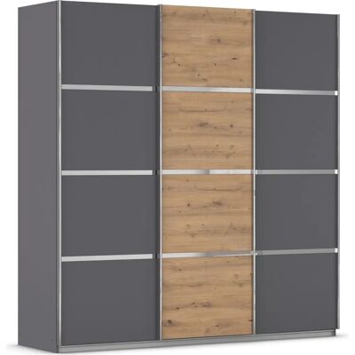 RAUCH - OTTO’s Choice Garderobe - Graumetallic/Eiche Artisan - Breite 203 cm - Kleiderschrank RAUCH - OTTO’s Choice Garderobe - Graumetallic/Eiche Artisan - Breite 203 cm - Kleiderschrank