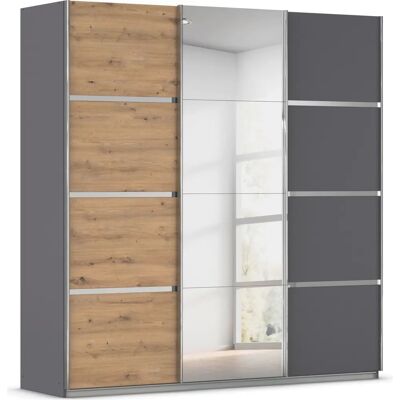 rauch ORANGE Avola Graumetallic/Eiche 203cm H210cm Wardrobe rauch ORANGE Avola Graumetallic/Eiche 203cm H210cm Wardrobe
