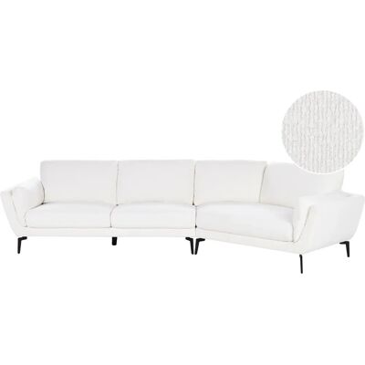 Canapé Beliani 3 Places Blanc Bouclé Minimaliste - Canapé - Publicité Canapé Beliani 3 Places Blanc Bouclé Minimaliste - Canapé - Publicité