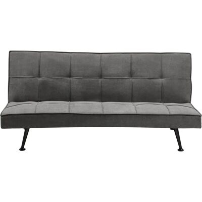 Beliani Canapé-Lit Moderne en Tissu Polyester Gris Foncé Hasle - Publicité Beliani Canapé-Lit Moderne en Tissu Polyester Gris Foncé Hasle - Publicité