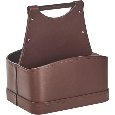 Beliani Uruk Säilytyskori - Käsintehty keinotekoinen nahka rustiikki 33cm Beliani Uruk Säilytyskori - Käsintehty keinotekoinen nahka rustiikki 33cm