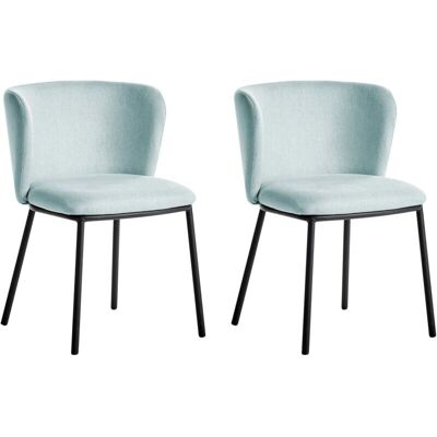 Beliani Mina - Ensemble moderne de 2 chaises de salle à manger - Chaises de salle à manger - Publicité Beliani Mina - Ensemble moderne de 2 chaises de salle à manger - Chaises de salle à manger - Publicité