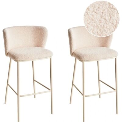 Beliani Mina ii Tabourets de Bar Beige - Moderne, Confortables, Durables - Publicité Beliani Mina ii Tabourets de Bar Beige - Moderne, Confortables, Durables - Publicité