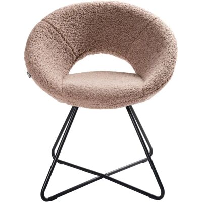 Beliani Rachel Grau Pardo Retro Stoffstuhl Beliani Rachel Grau Pardo Retro Stoffstuhl