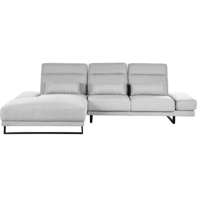 Canapé d'angle Beliani - Moderne Gris Clair - Publicité Canapé d'angle Beliani - Moderne Gris Clair - Publicité