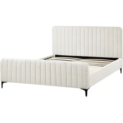 Beliani Lunan Bouclé Sänky - Moderni Tuki - 160x200cm Beliani Lunan Bouclé Sänky - Moderni Tuki - 160x200cm