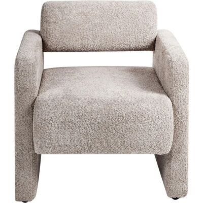 Sillón retro de bouclé Beliani Hallsberg Sillón retro de bouclé Beliani Hallsberg