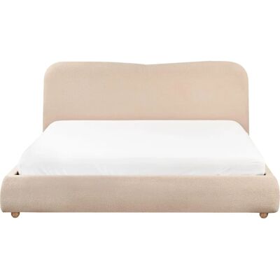 Beliani Sänky säilytystilalla - Moderni Bouclé Beige 180x200cm Beliani Sänky säilytystilalla - Moderni Bouclé Beige 180x200cm
