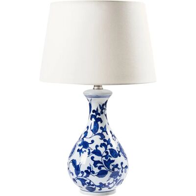 Beliani - Elegante Porzellan-Tischlampe mit Blumenmuster - Tischlampe Beliani - Elegante Porzellan-Tischlampe mit Blumenmuster - Tischlampe
