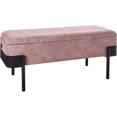 Banquette de chambre rose Warren de Beliani - Publicité Banquette de chambre rose Warren de Beliani - Publicité