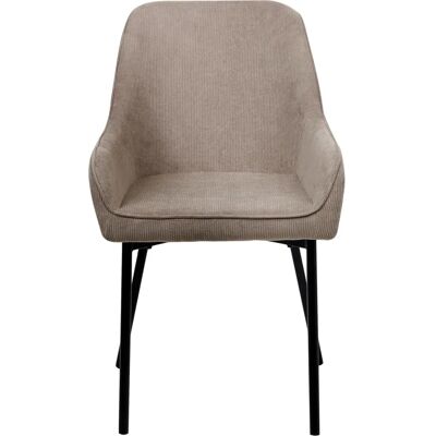 Chaise de salle à manger en velours beige Beliani - Chaise - Publicité Chaise de salle à manger en velours beige Beliani - Chaise - Publicité