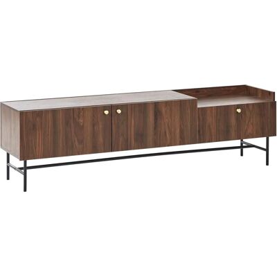 Beliani Lismore TV-eteinen - Tumma puu - 180x40x50 cm Beliani Lismore TV-eteinen - Tumma puu - 180x40x50 cm