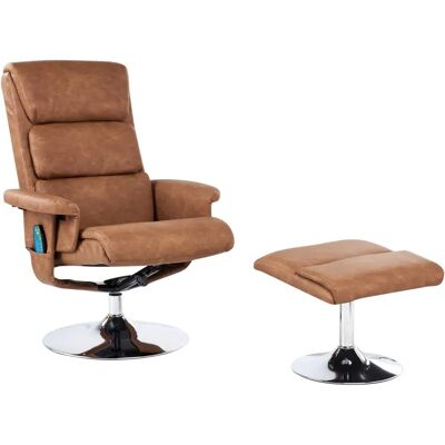 Beliani - Fauteuil de massage moderne avec chauffage - Marron Legend - Publicité Beliani - Fauteuil de massage moderne avec chauffage - Marron Legend - Publicité