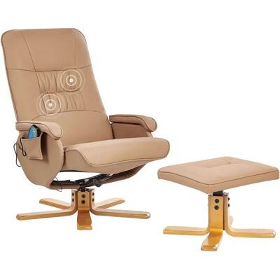 Fauteuil Relaxpro en Cuir - 3 Points de Massage - Rotation 360° - Publicité Fauteuil Relaxpro en Cuir - 3 Points de Massage - Rotation 360° - Publicité