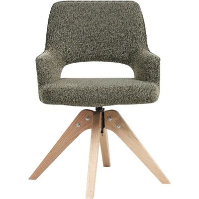 Silla giratoria verde Moravia de Beliani - Silla de comedor Silla giratoria verde Moravia de Beliani - Silla de comedor