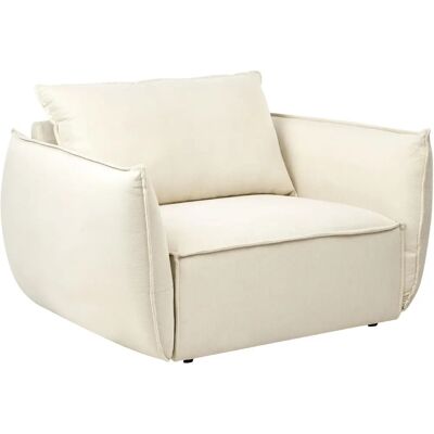 Fauteuil Beige Profond Relax Beliani Kunes - Siège - Publicité Fauteuil Beige Profond Relax Beliani Kunes - Siège - Publicité