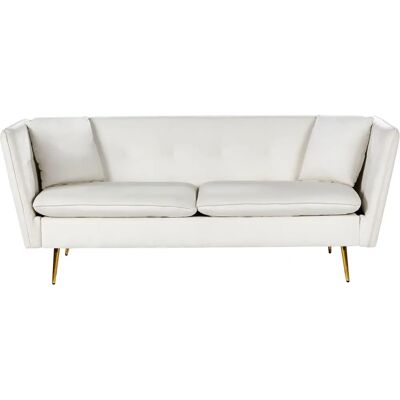 Sofá de Terciopelo 3 Plazas - Estilo Retro Glamuroso Sofá de Terciopelo 3 Plazas - Estilo Retro Glamuroso