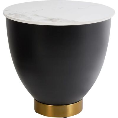 Table d'appoint moderne Beliani Nadine avec rangement - Publicité Table d'appoint moderne Beliani Nadine avec rangement - Publicité