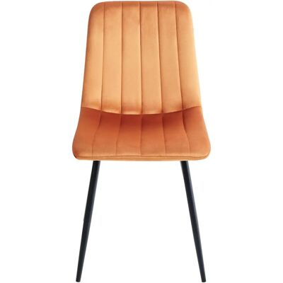 Ensemble de Chaises de Salle à Manger en Velours Orange Scandinave - Beliani - Publicité Ensemble de Chaises de Salle à Manger en Velours Orange Scandinave - Beliani - Publicité