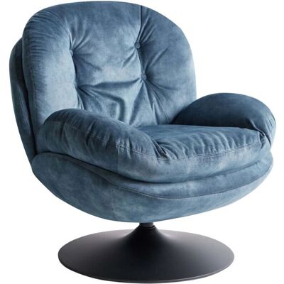 Fauteuil pivotant en velours Nolvik de Beliani - Style vintage - 82x85x82cm - Publicité Fauteuil pivotant en velours Nolvik de Beliani - Style vintage - 82x85x82cm - Publicité