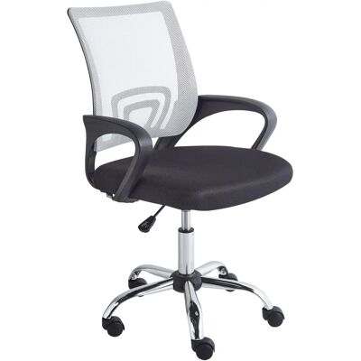 Chaise de Bureau Beliani - Réglable, Pivotante 360°, Noir et Blanc - Publicité Chaise de Bureau Beliani - Réglable, Pivotante 360°, Noir et Blanc - Publicité