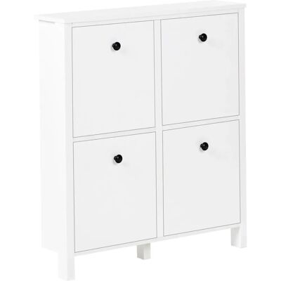 Beliani Gibson Skandinaavinen Tyyli Valkoinen MDF Sukan Alla - 80x20x90 Beliani Gibson Skandinaavinen Tyyli Valkoinen MDF Sukan Alla - 80x20x90