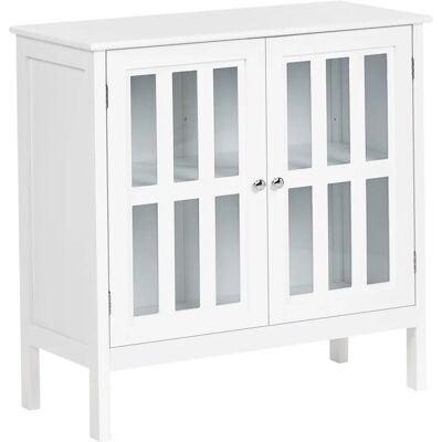 Vitrina Beliani Miram Blanco Estilo Mediterráneo con Frontal de Vidrio - Vitrina Vitrina Beliani Miram Blanco Estilo Mediterráneo con Frontal de Vidrio - Vitrina