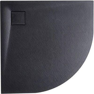 Beliani Paron Bac de douche moderne noir 80x80cm - Publicité Beliani Paron Bac de douche moderne noir 80x80cm - Publicité