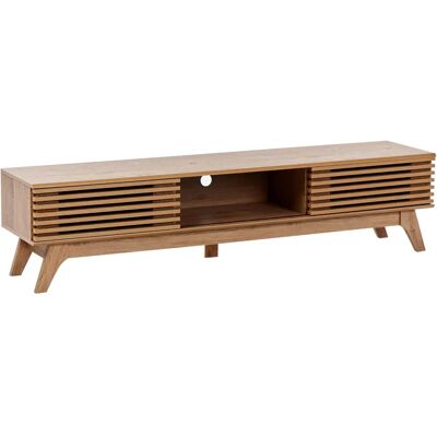 Mueble de TV rústico Beliani Toledo - 180x40x44 cm Mueble de TV rústico Beliani Toledo - 180x40x44 cm